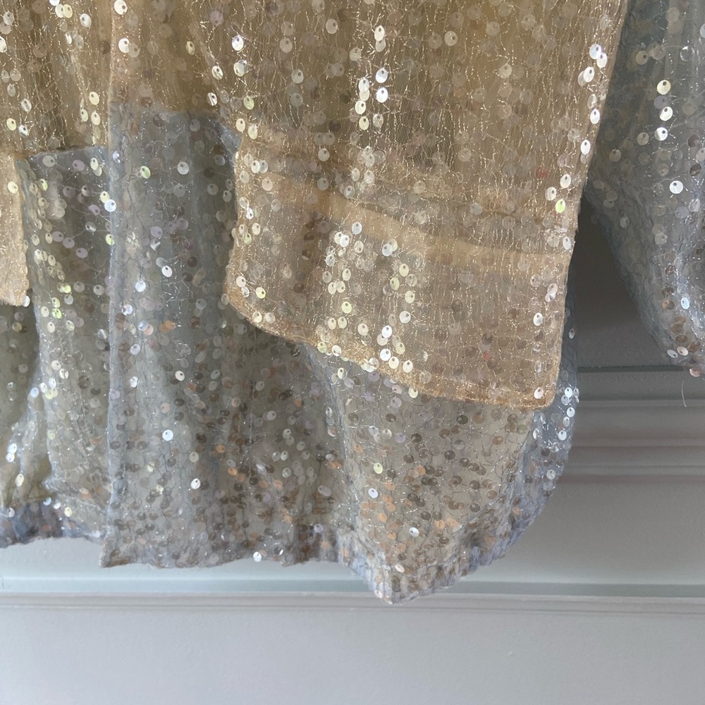Anthropologie Sequin Shirt Jacket - Picture 3 of 3